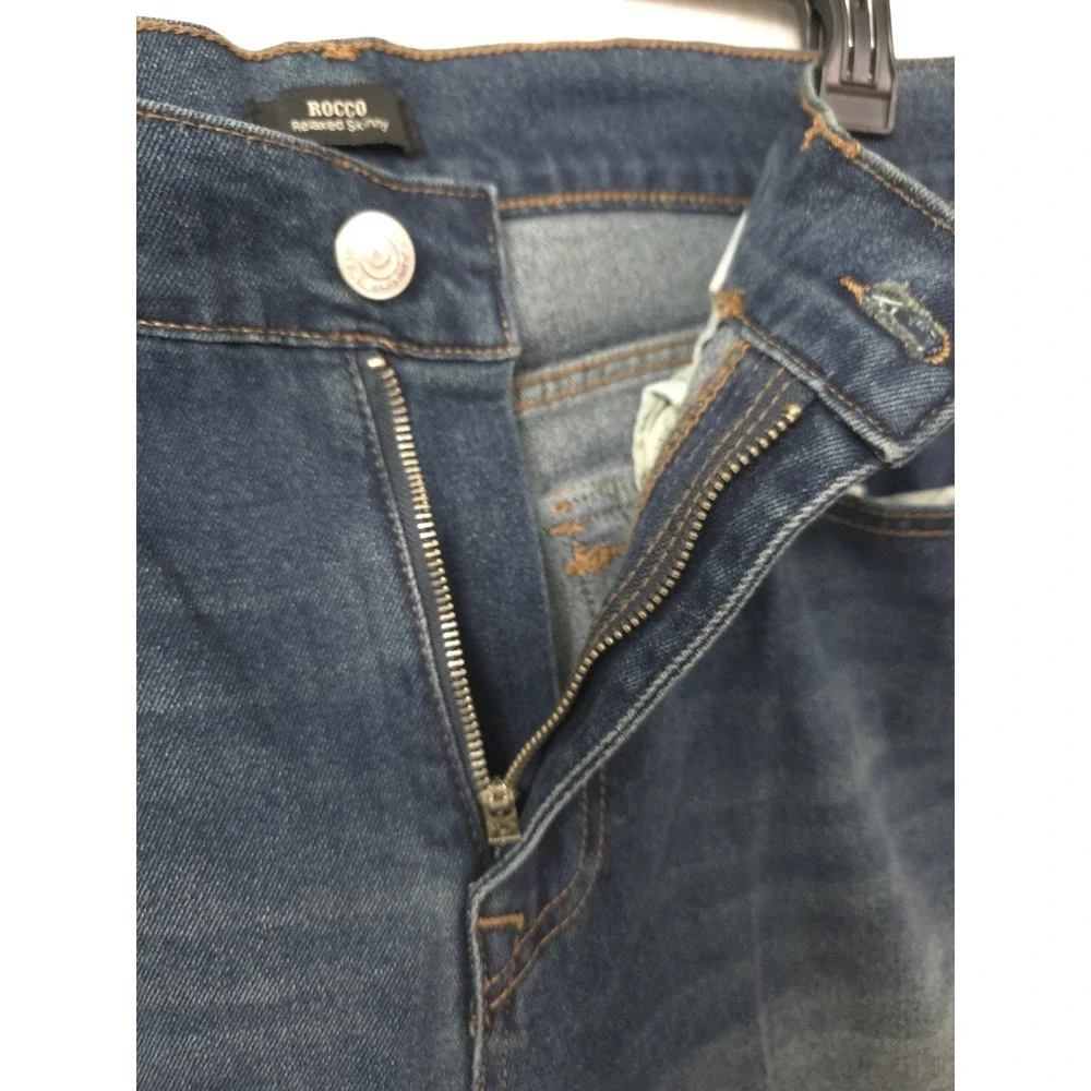 True Religion Dark Woodland‎ Wash Rocco SN FLAP Skinny  700678 Size 36x32